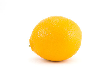 Orange on white background