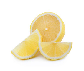 Fototapeta na wymiar Fresh lemon on white background