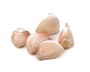 Garlic isolated on white background