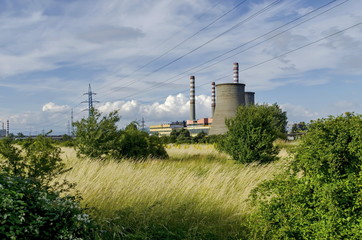 Fototapeta na wymiar Thermoelectric power plant 