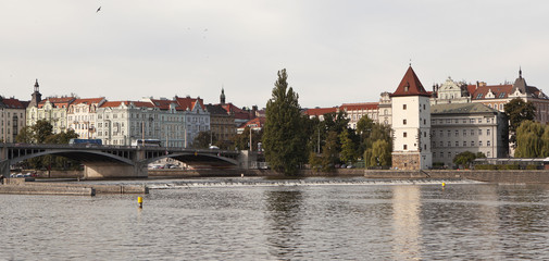 Набережная Влтавы. Прага. Чехия. © aphonua