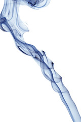 Obraz na płótnie Canvas Blue smoke isolated on white background