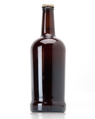 Brown Lager Beer Bottle