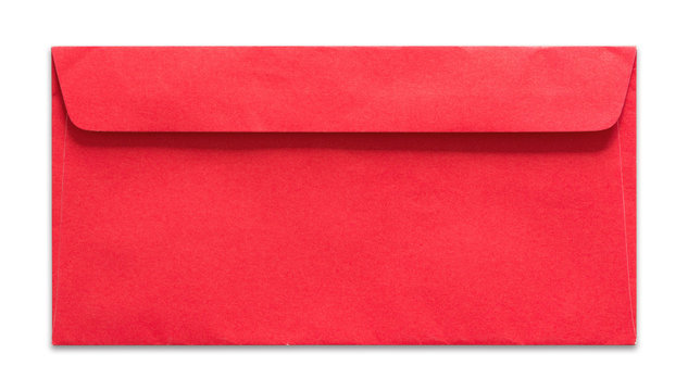 Red Envelope Isolated On White Background