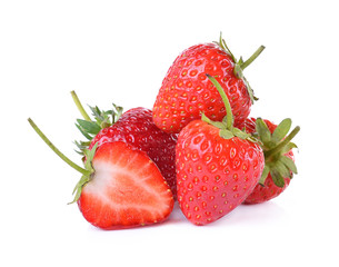 Strawberry on white background