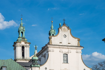 Fototapeta premium Church of St Michael the Archangel and St Stanislaus Bishop and Martyr and Pauline Fathers Monastery, Krakow, Poland