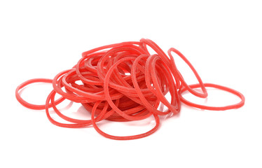 plastic band on white Background