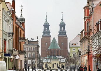 Royal Gniezno Cathedral. Poland  - obrazy, fototapety, plakaty