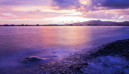 Obraz premium blue hour to the beach