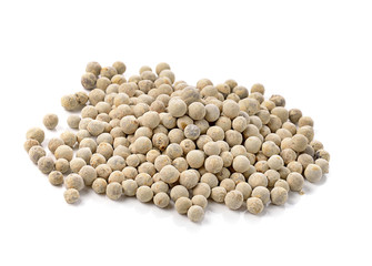 pepper seeds on white background