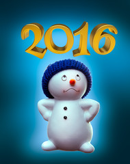 Snowman and 2016