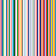 Seamless rainbow curved stripes color line art vector background