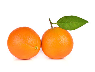 Orange fruit isolated on white background