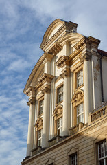 The facade of the neo-Baroque  church in Poznan.