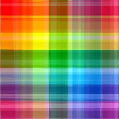 Abstract rainbow color paint grunge plaid art pattern background
