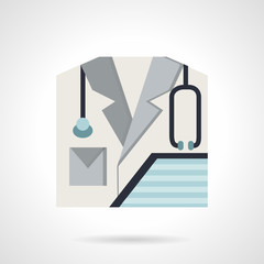 Physician flat style vector icon