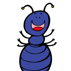 Ant with a happy face