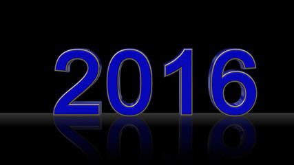 2016 - year number New Year - 