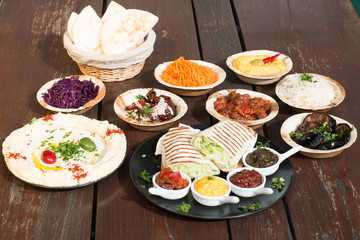 Different appetizer and anti pasti