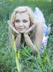 Girl in the grass