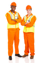 male contractors with arms crossed