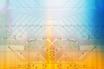 Microelectronics, white background chips concept