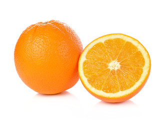Orange fruit isolated on white background