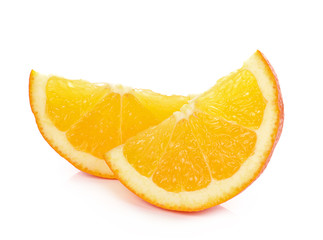 Orange fruit isolated on white background