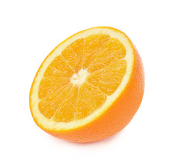 Orange fruit isolated on white background