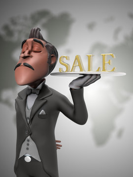 First Class Sale Illustration
