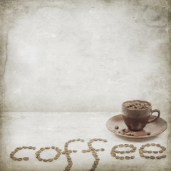 Vintage coffee background