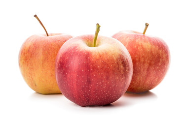 Ripe red apple Isolated on a white