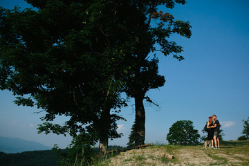 Photo of a couple in the mountains