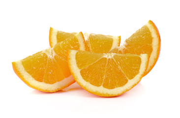 Orange fruit isolated on white background