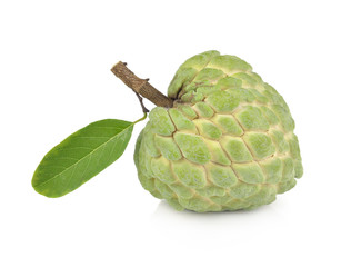 Custard apple isolated on white background,annona