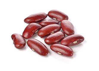 red kidney bean isolated on white background