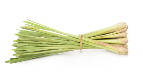 Lemon grass on white background