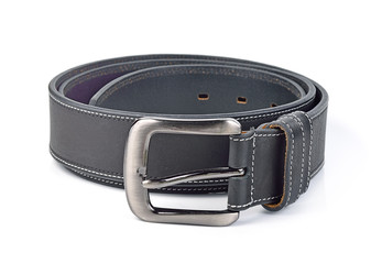 Fashion belt isolated with shadow on white