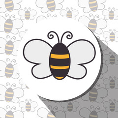Butterfly cute cartoon design