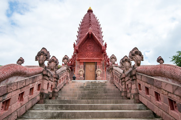 Wat Phrai Phatthana Phu Sing District, Si Sa Ket background