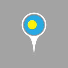 palau flag,pin
