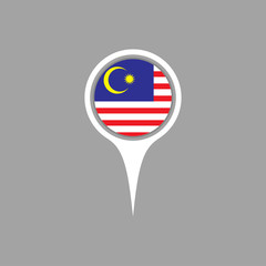 malaysia flag,pin