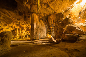 Inside the cave