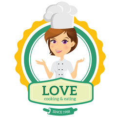 cooking logo,chef logo,restaurant logo,women talking,People Talking
