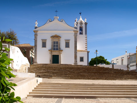 Church of Estoi north of Faro in the Portuguese region of the Algarve