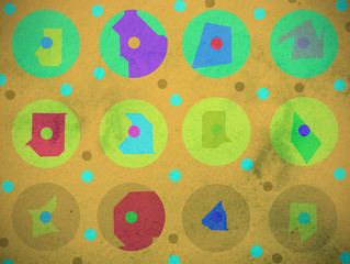 graphic design background with shapes