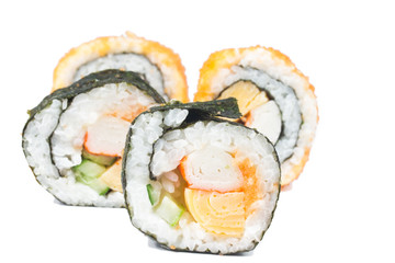 sushi isolate on white
