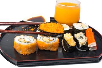 sushi isolate on white
