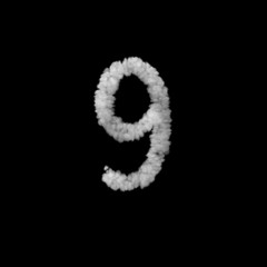 雲形の数字