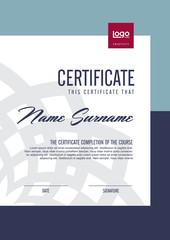 certificate template with clean and modern pattern,Vector illustration 